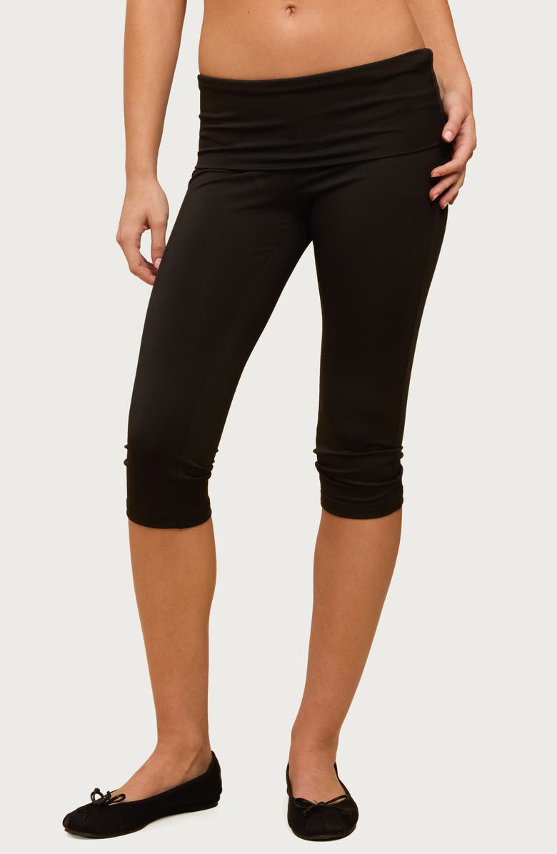 Ravena Foldover Low Rise Capri Leggings