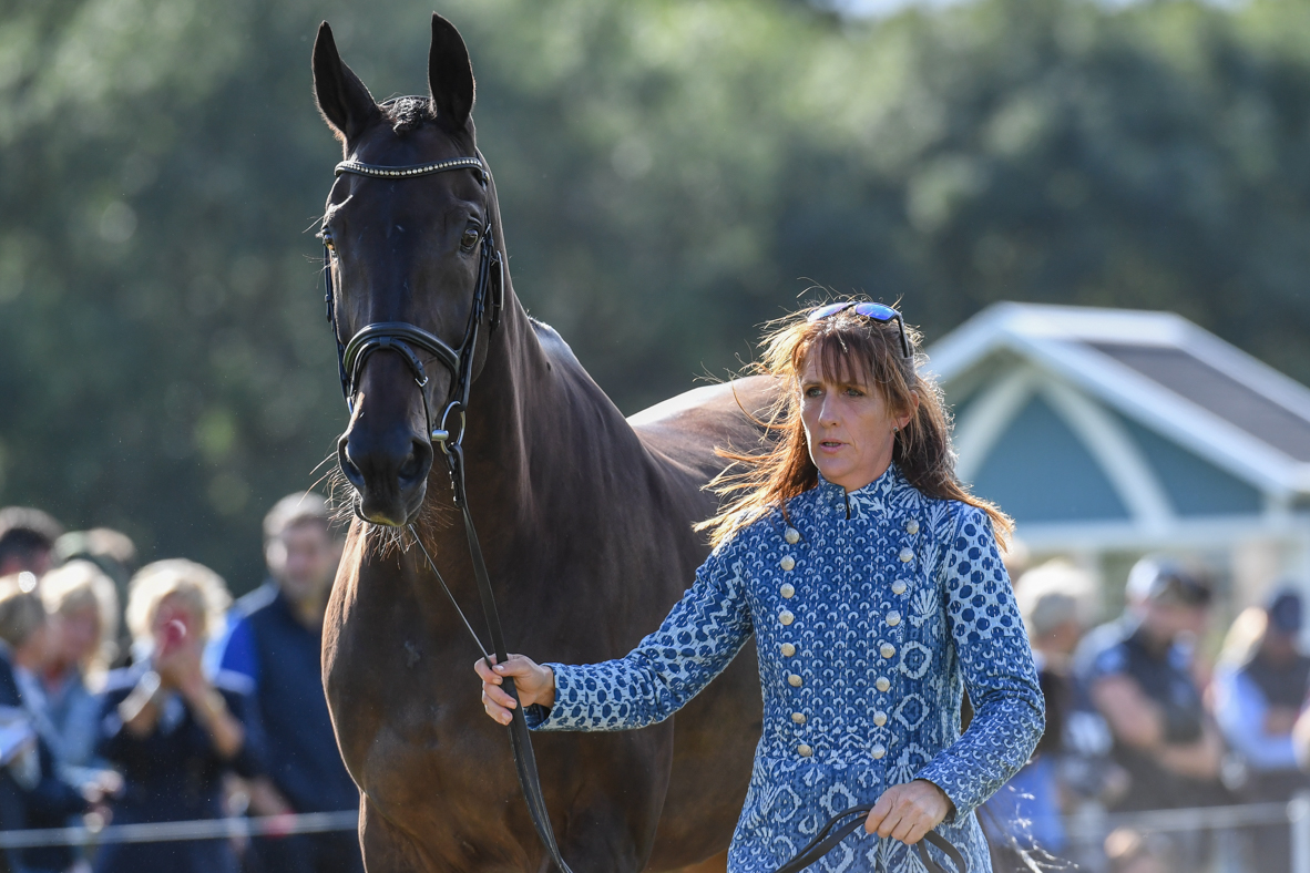 Caroline Powell (NZL) riding ON THE BRASH during the 1st vet check of the Land Rover Burghley Horse Trials in the grounds of Burghley House near Stamford in Lincolnshire in the UK between 5 - 8th September 2019 LRBHT 05 09 2019