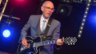 Andy Fairweather Low performs on stage during Day 2 of the Cornbury Festival at Great Tew Park on July 09, 2022 in Oxford, England.