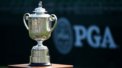 PGA Championship Wanamaker Trophy pictured