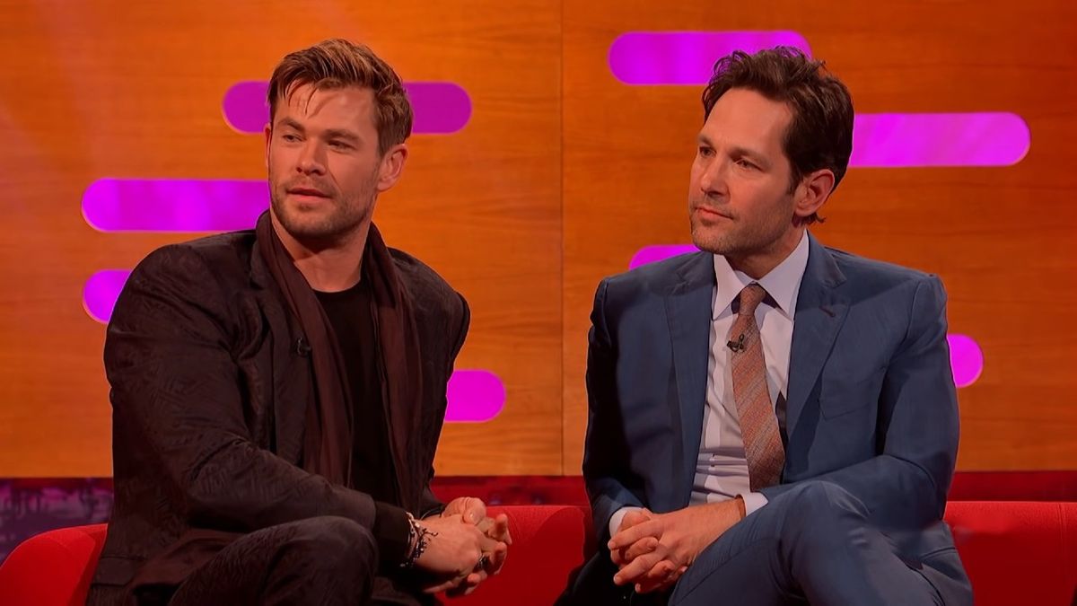 Chris Hemsworth and Paul Rudd on The Graham Norton Show