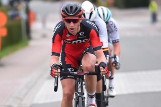 Dylan Teuns (BMC) chasing with Emanuel Buchmann and Martin Mortensen