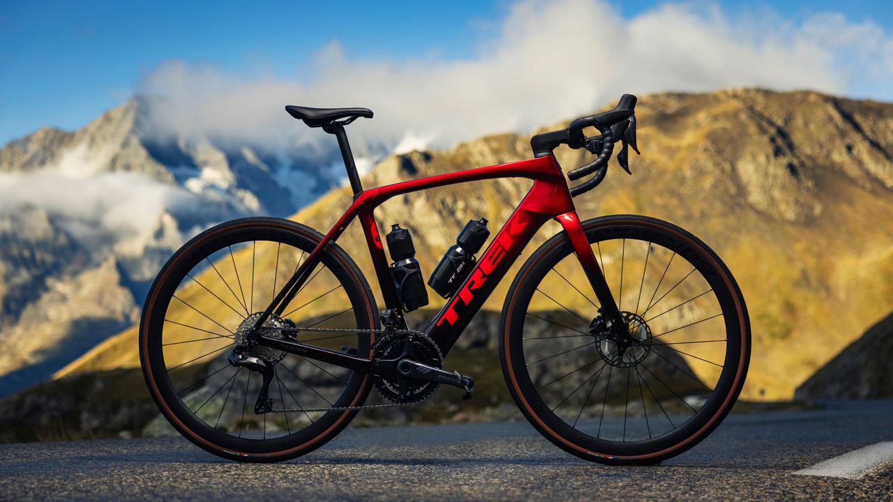 Trek&#039;s performance e-road bike the Domane+ SLR