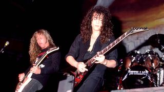 James Hetfield and Kirk Hammett 1986