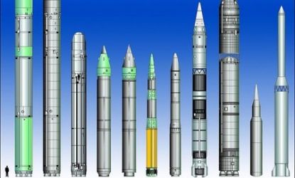 Nuclear missiles from around the world