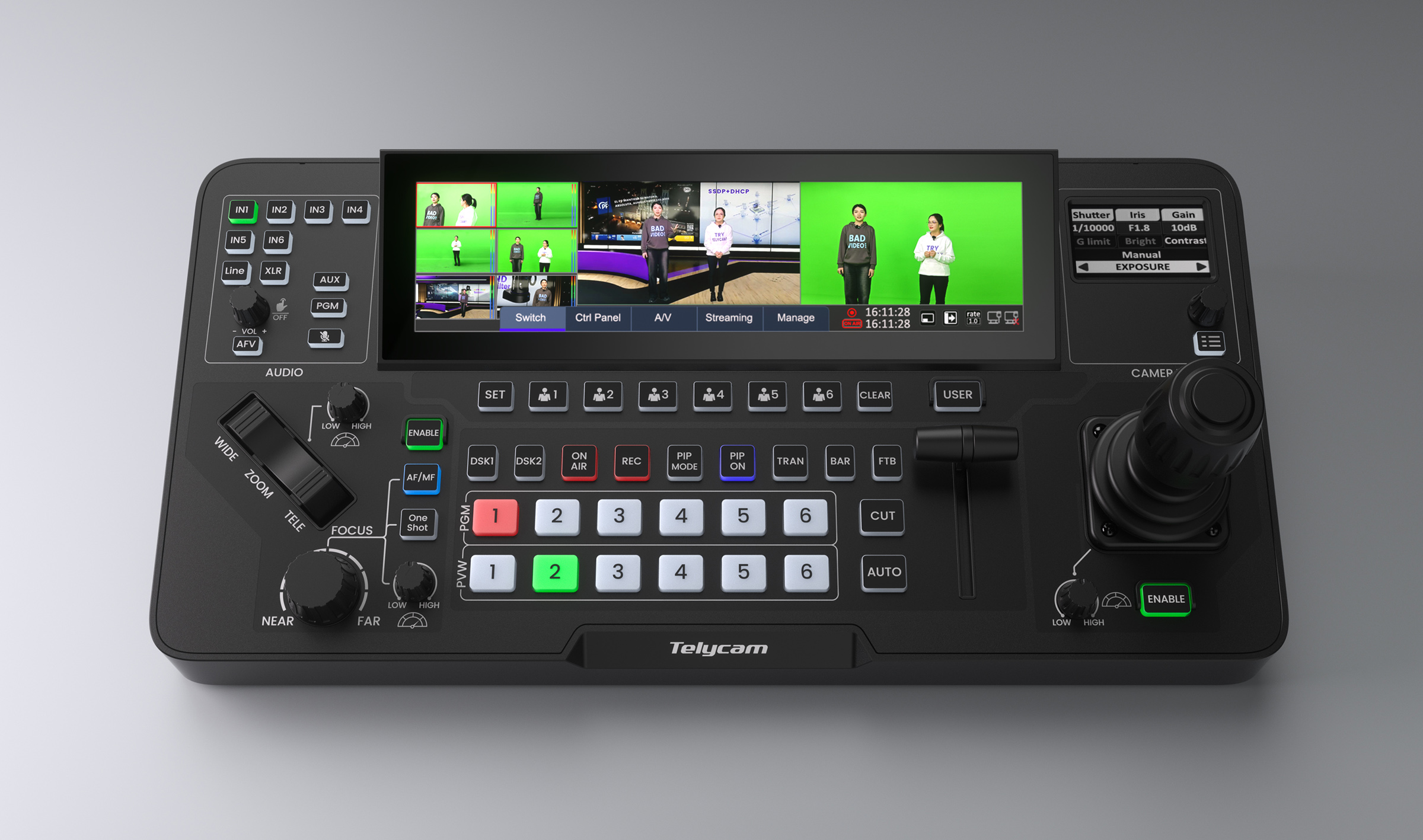 The new Telycam all-in-one switcher.