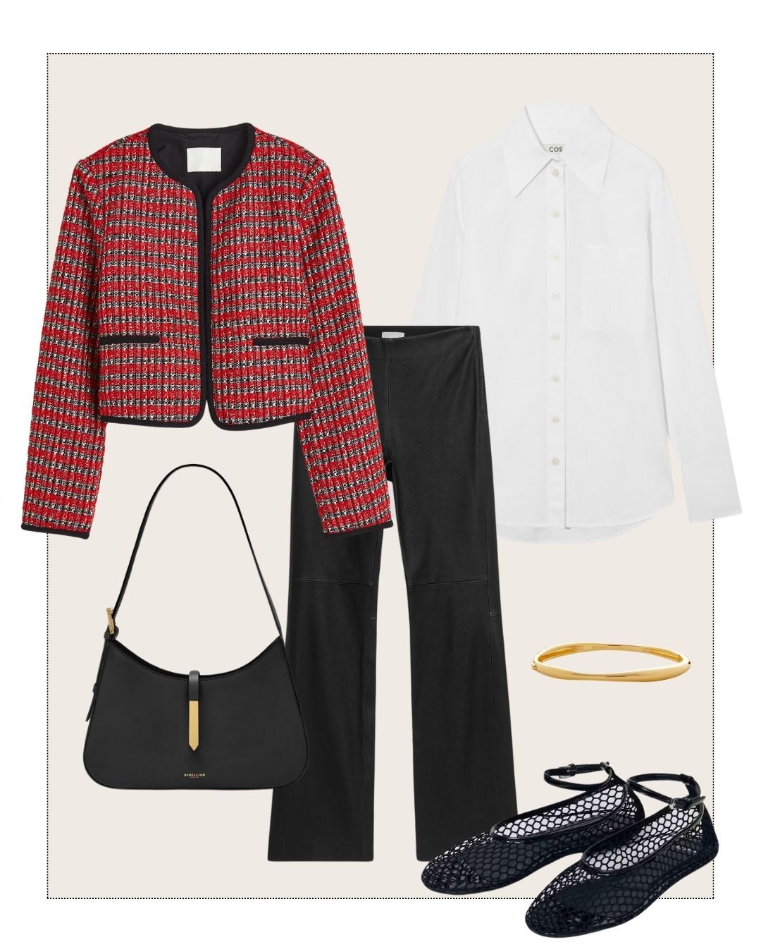 Arket leather trousers
