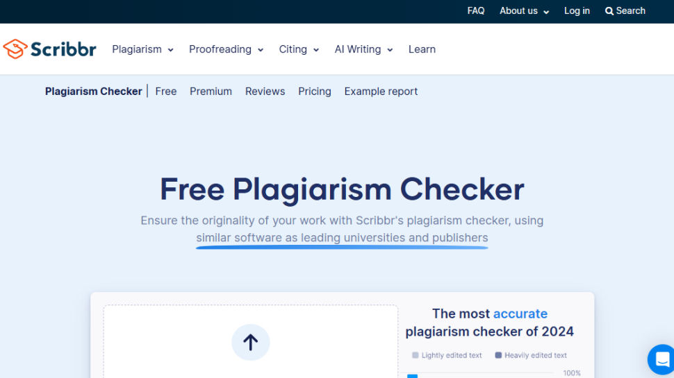 Scribbr website screenshot (June 2025)