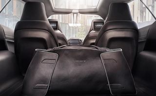 Interior of ford with Vignale luggage