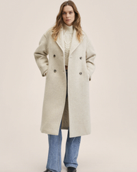 Double-breasted wool coat, $299.99