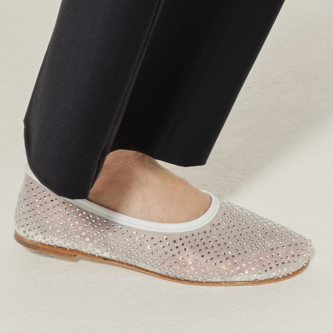  Meet the woman behind the cult crystal ballet flats every fashion editor is currently wearing 