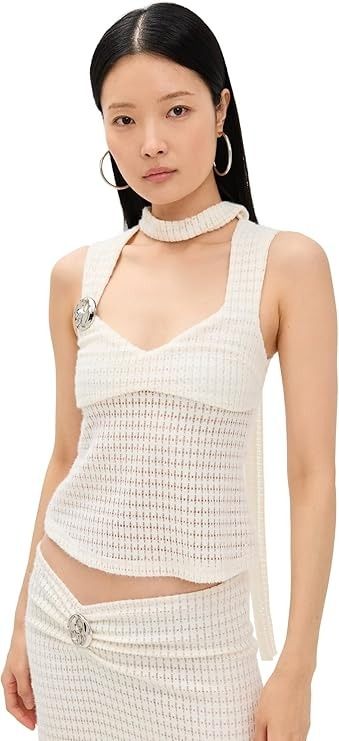 Lioness, Lioness Women's in Your Dreams Top, Beige, Off White, S