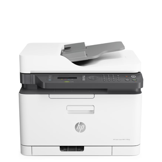 HP Color Laser MFP 179fnw on a white background