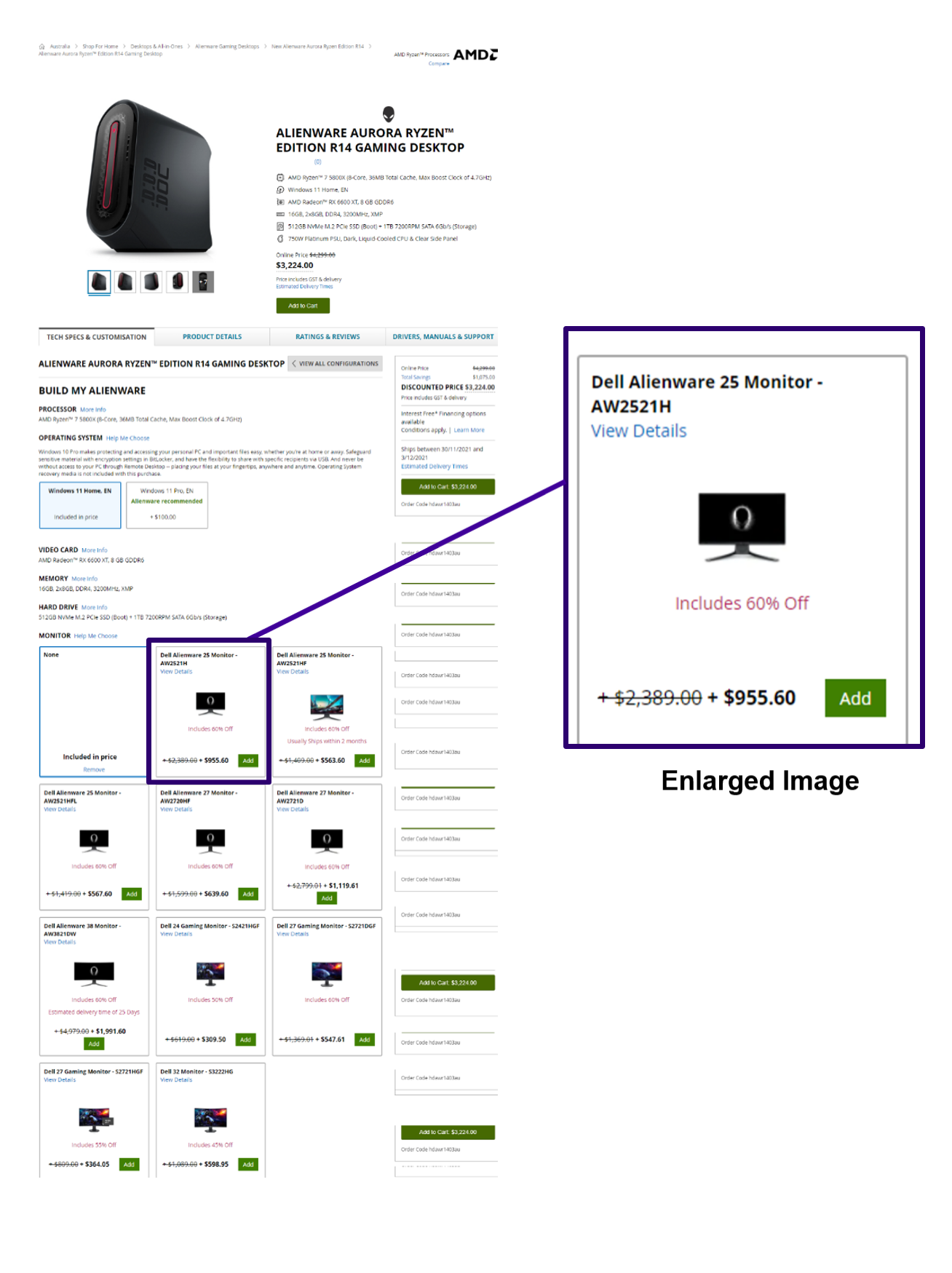 An example of misleading practices from Dell as alleged by Aussie consumer watchdogs ACCC