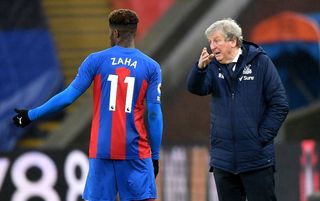 Wilfried Zaha and Roy Hodgson