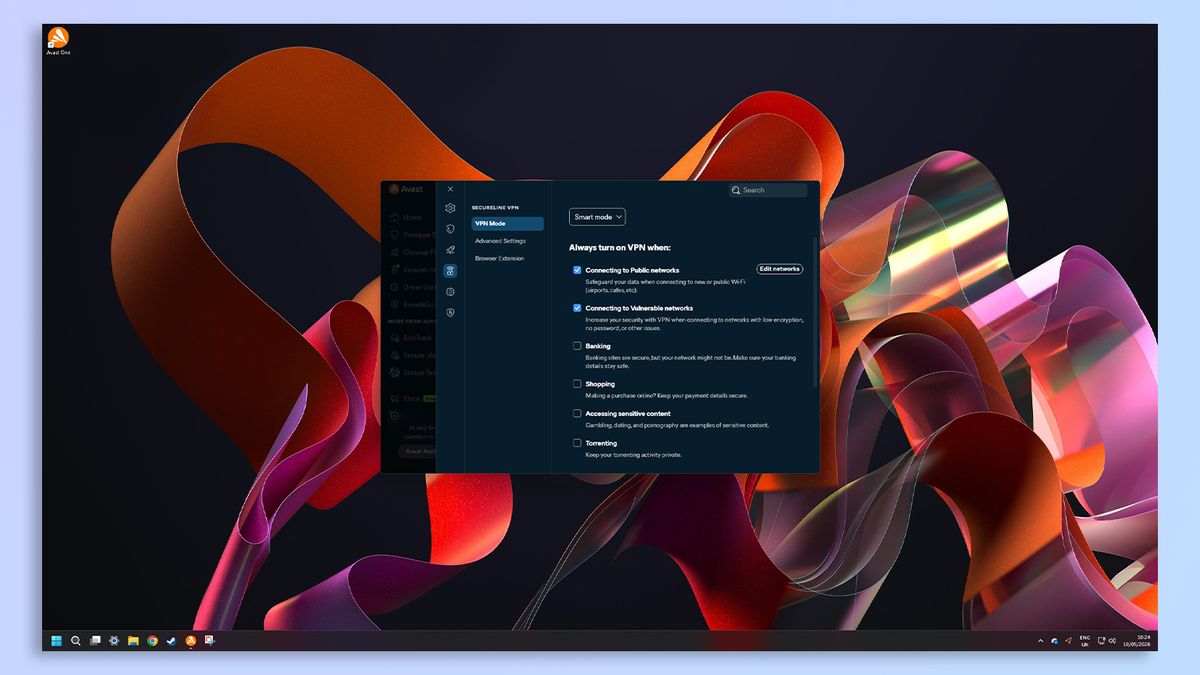 Avast One antivirus software screenshot