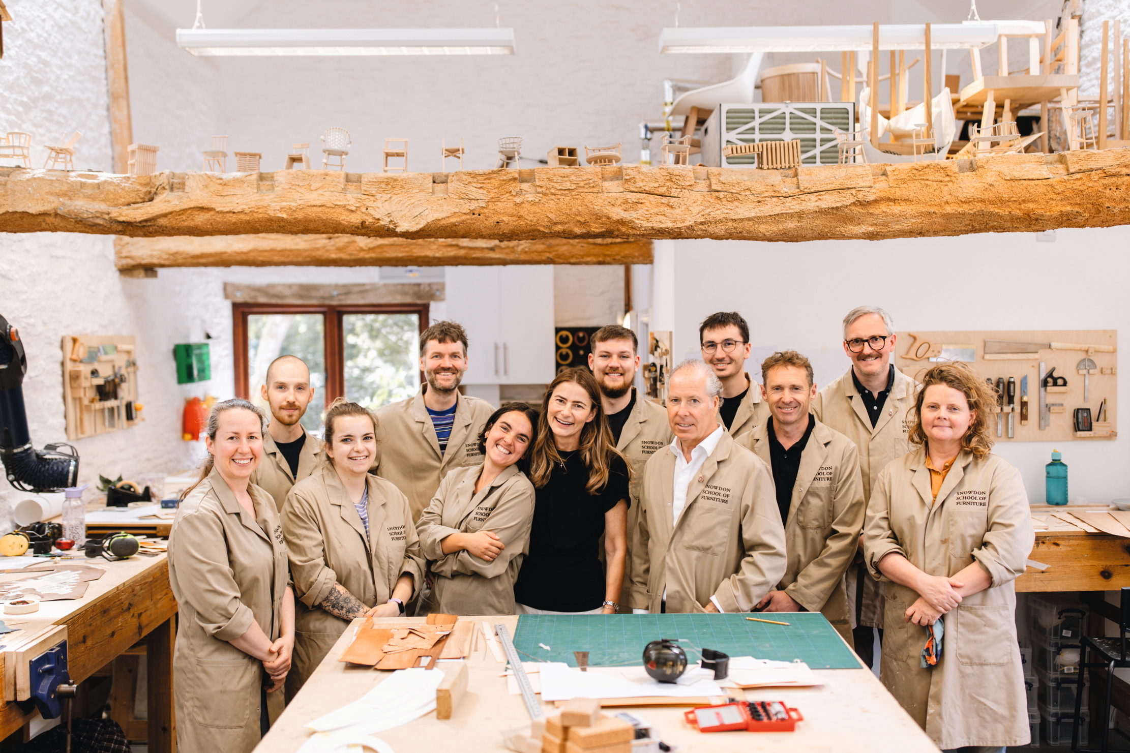 Students and Lord Snowdon at the Summer School Workshop