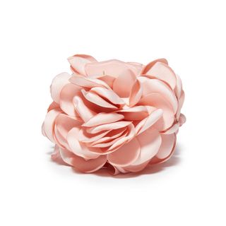 Lele Sadoughi Peony Flower Claw Clip in Dusty Rose