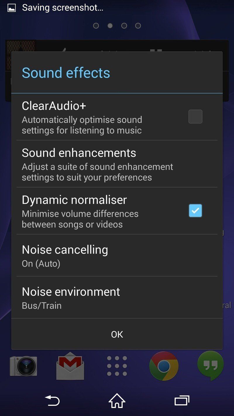 Sony Xperia Z2 sound effects