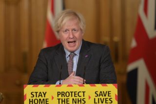 Boris Johnson delivering message to nation, before his letter to parents was released