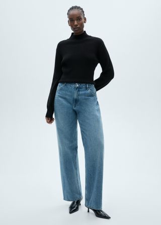 Miami Medium-Rise Straight-Fit Jeans - Women | Mango United Kingdom