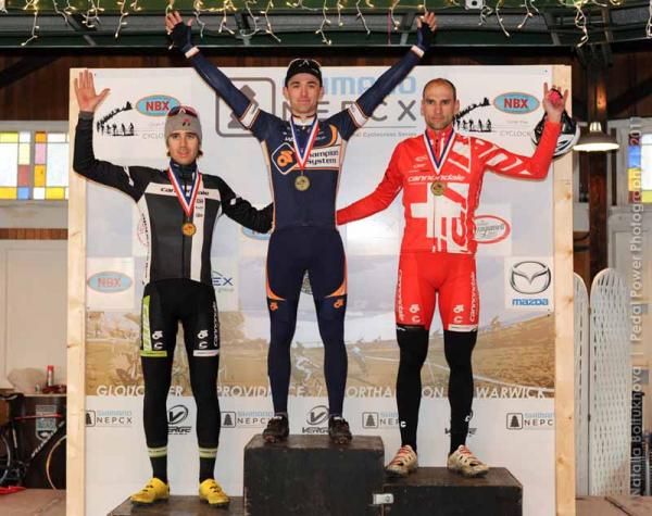 The Men&rsquo;s Podium (L to R): Driscoll, Keough, Heule