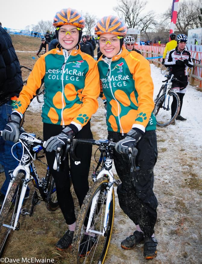 Katherine and Emily Shields racing for Lees-McRae College