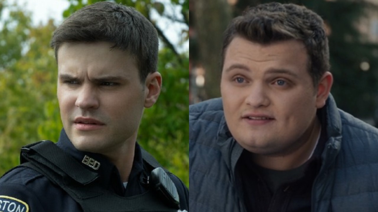 From left to right: Mika Amonsen as Sean in Boston Blue and Andrew Terraciano as Sean in Blue Bloods. 