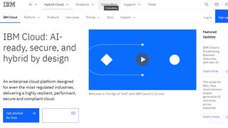 IBM Cloud website screenshot (March 2025)