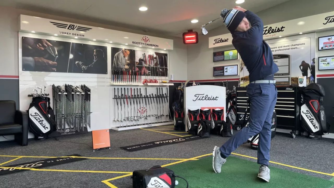 Andy hits the Titleist Vokey SM9 Wedge