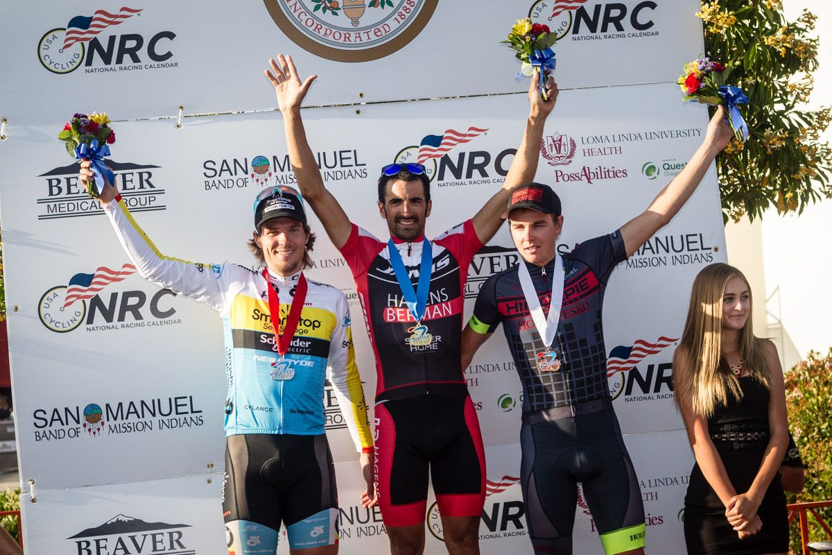 The top three men for the stage.