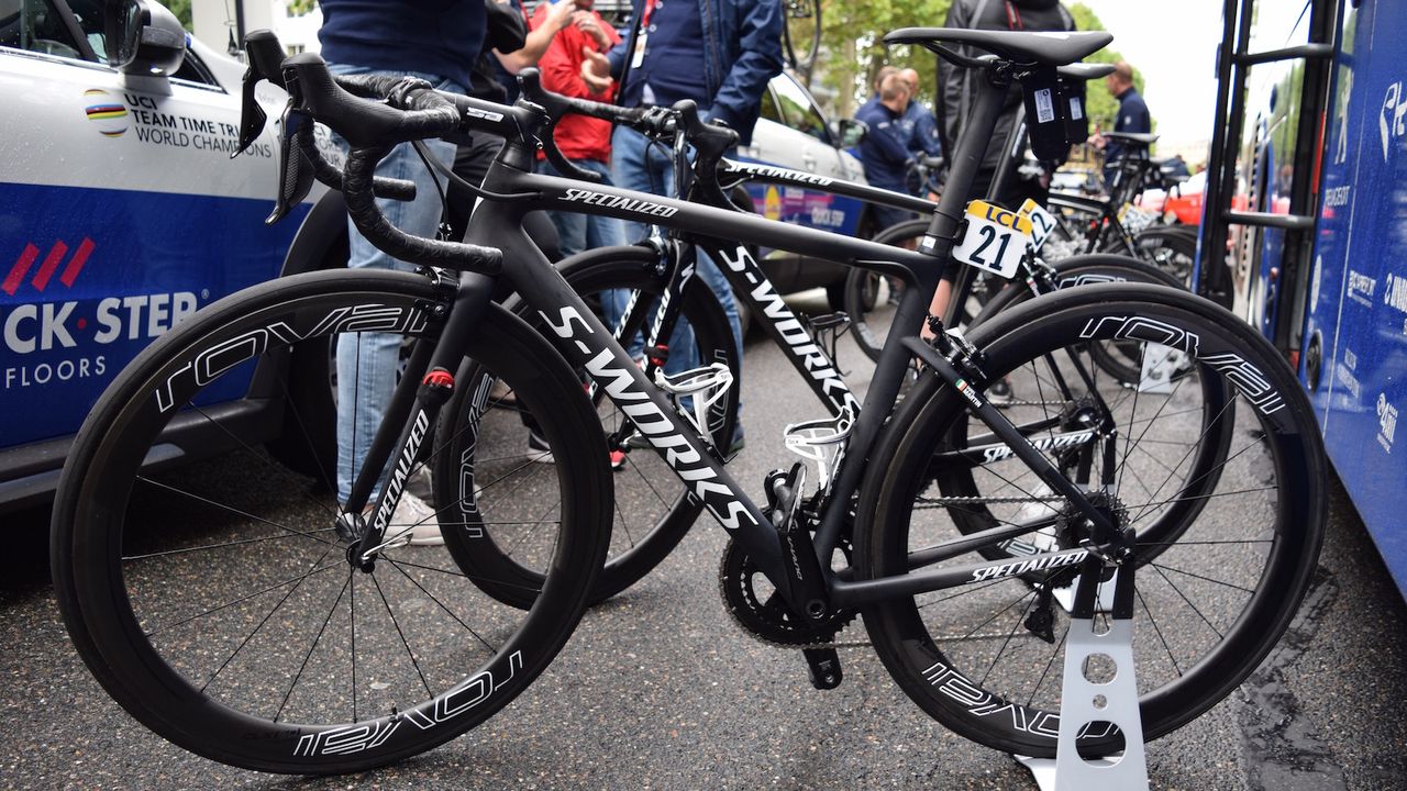 A look at the non-drive side of the new Specialized Tarmac