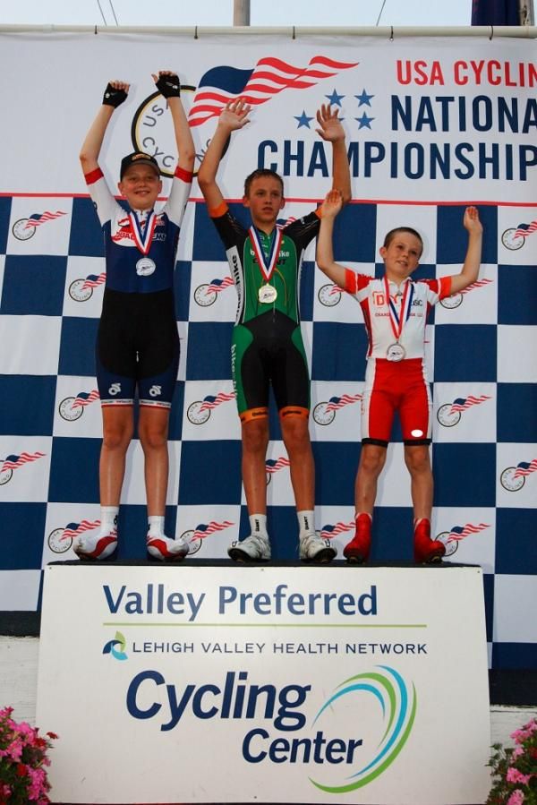 Men 10-12 500m TT Podium, L to R- Magnus Hartwell (Silver), Grant McElroy (Gold), James Brookshire (Bronze)