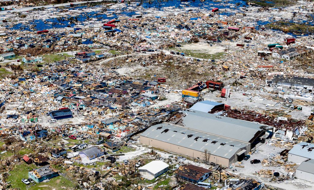 Destruction caused by Hurricane Dorian on Abaco Island.