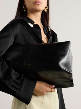 Jil Sander, Goji textured-leather clutch