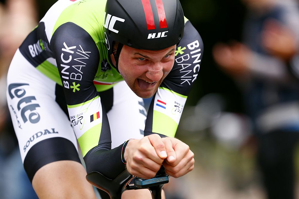 Tim Wellens (Lotto Soudal) leads the BinckBank Tour after the stage 6 time trial