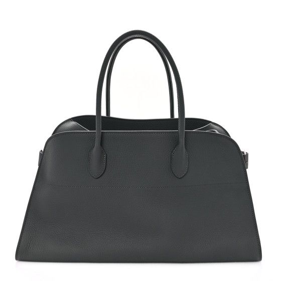 The Row Grained Calfskin Ew Margaux Timouse Grey