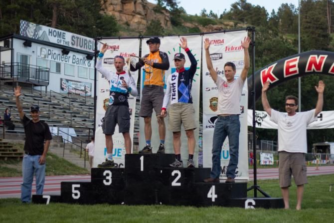 The winners from the Singlespeed category in Tatanka