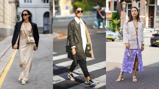 Street Style women wearing Ganni, Barbour and Flippa K