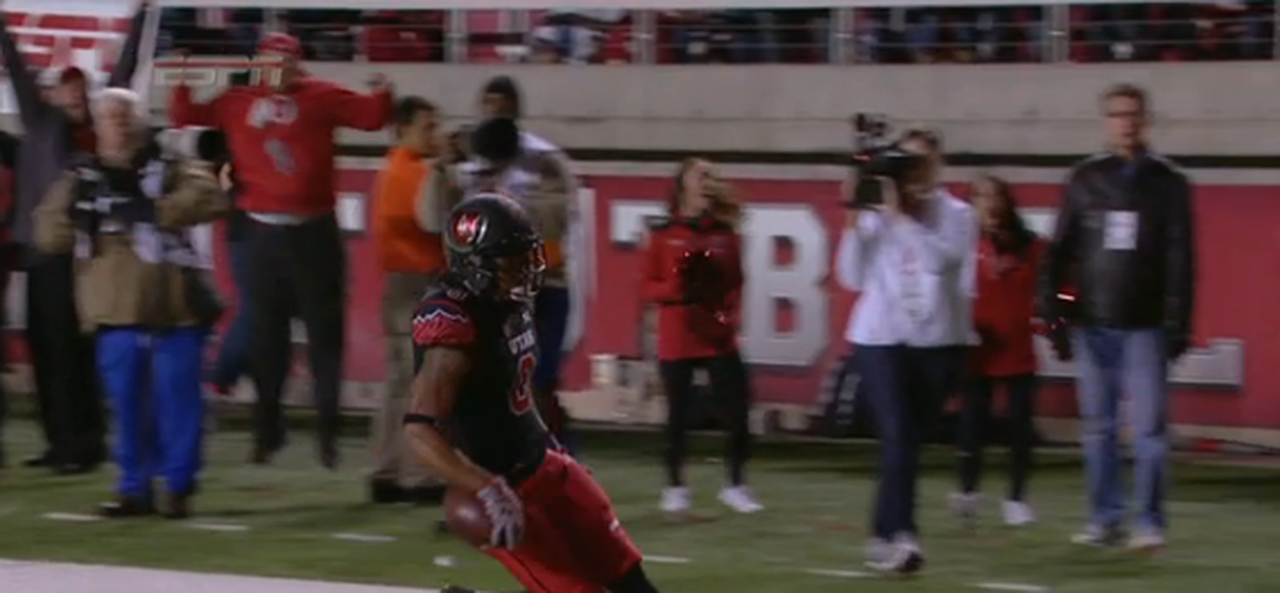 Premature touchdown celebration results in incredible touchdown for other team