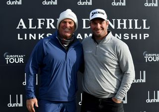 Fox and Warne during the 2021 Alfred Dunhill Links Championship