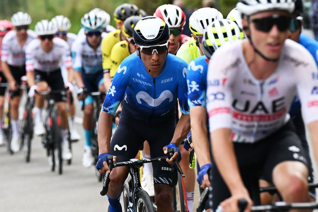 Movistar&#039;s Nairo Quintana in action at the season-ending Il Lombardia back in October