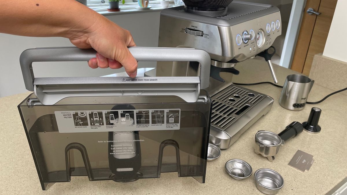 Setting up the Breville Barista Express coffee maker