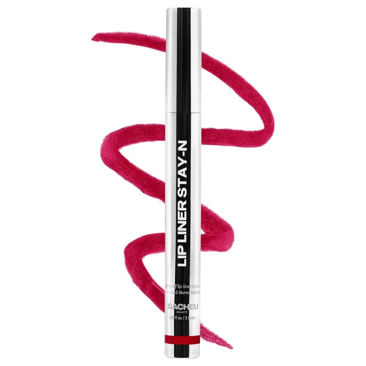 Sacheu Lip Liner Stay-N Peel Off Lip Stain - Long Lasting Waterproof Lip Tint With Hyaluronic Acid &amp;amp; Vitamin E &amp;ndash; Transfer Proof Matte Finish, Vegan &amp;amp; Cruelty-Free