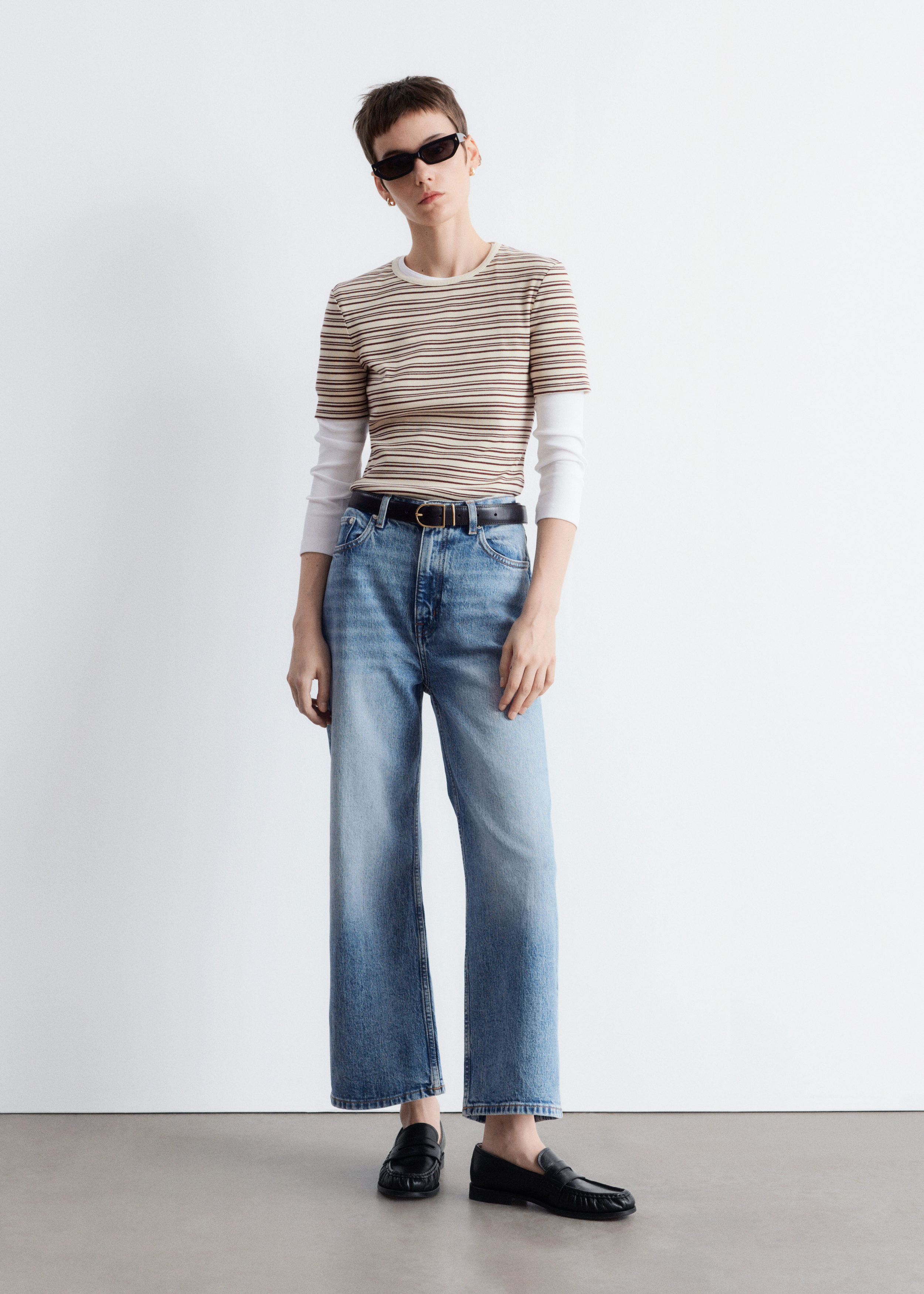 Cropped Wide-Leg Jeans