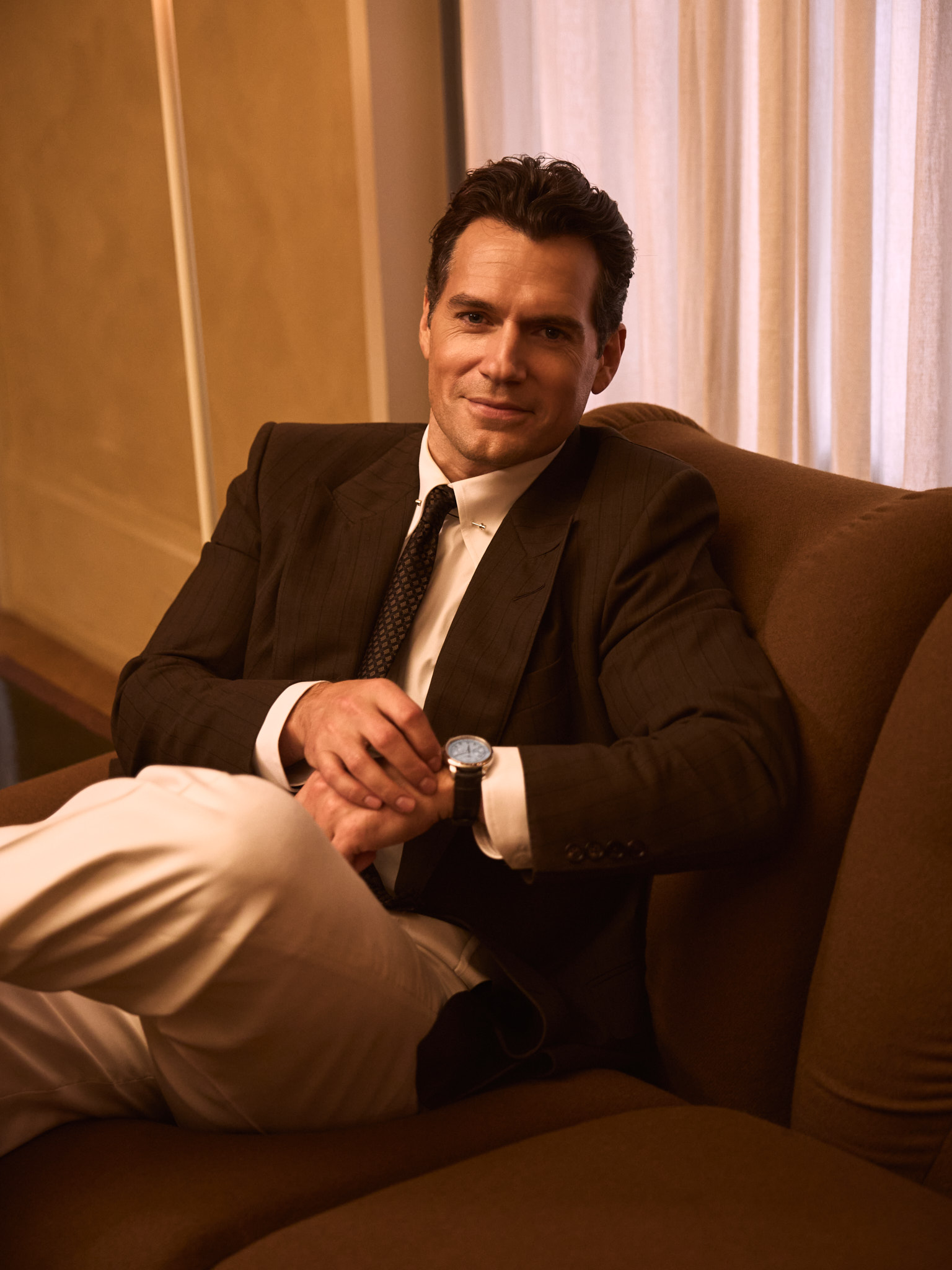 Henry Cavill at Quarters for the launch of the Longines Master Collection.