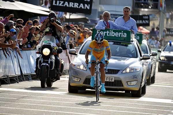 Alberto Contador made it a great day for Astana by sealing the overall victory