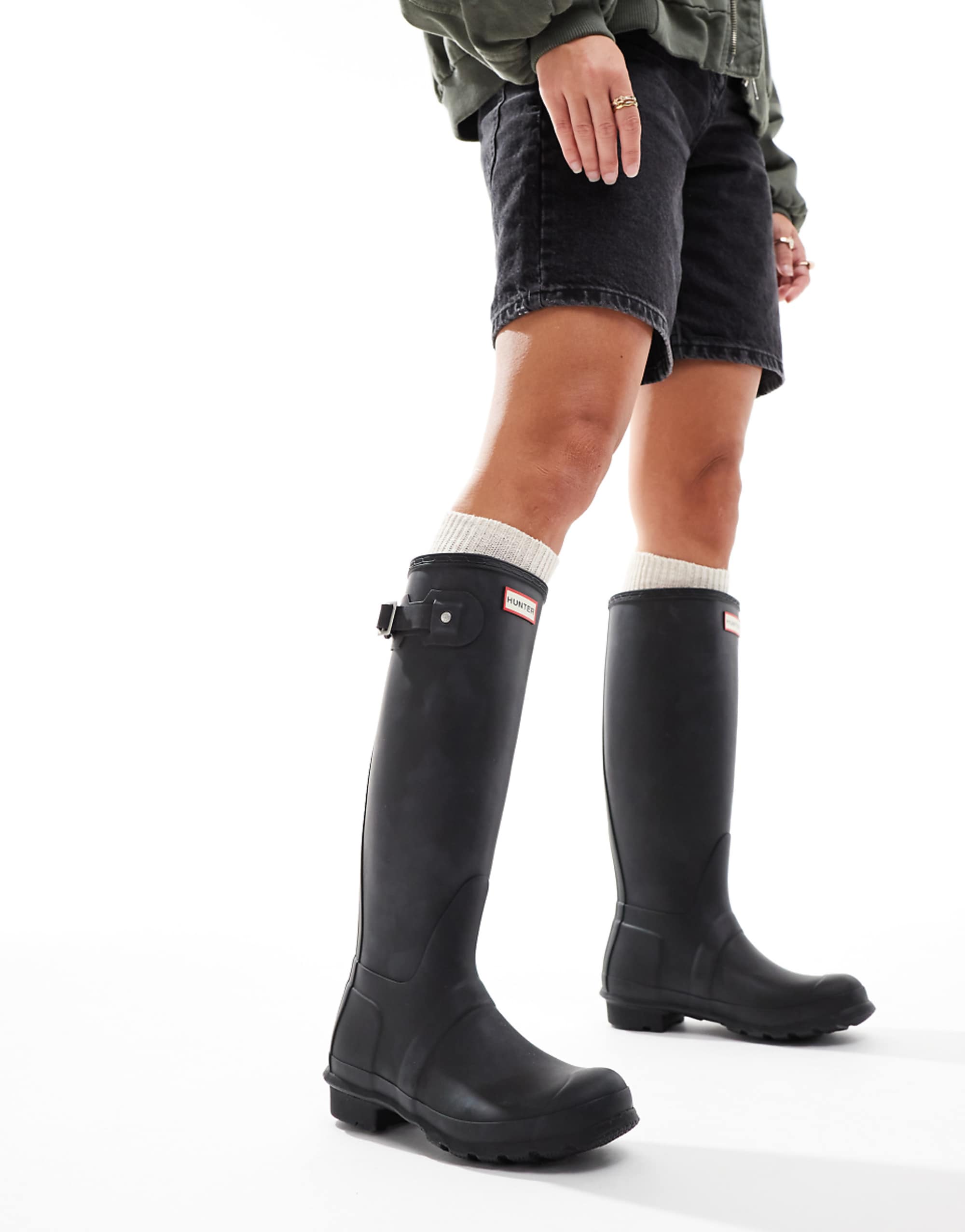 Hunter Original Tall Wellington Boots in Black