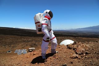 Dr. Oleg Abramov in a Spacesuit