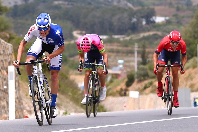 Federico Zurlo (UnitedHealthcare) sprints for KOM points